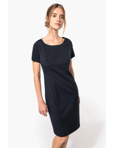 KAR-K500-SHORT-SLEEVED DRESS